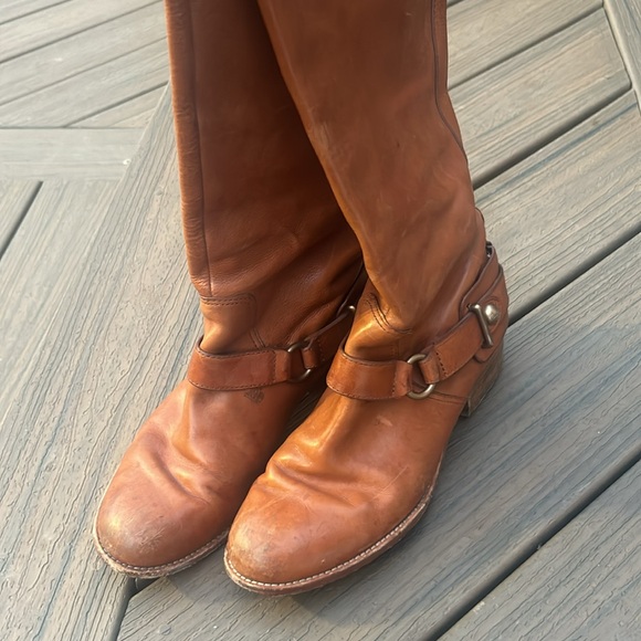 Coach Natale Harness Genuine Leather Riding Boots Size 39 - Picture 6 of 9